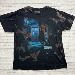 Dr Who & the Daleks Graphic tee | bleach dyed